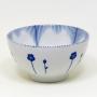 Japonsk porcelnov miska 12 cm - modro-bl