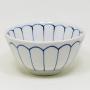 Japonsk porcelnov miska 12 cm - modro-bl